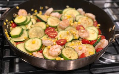 Quick Summer Shrimp Skillet