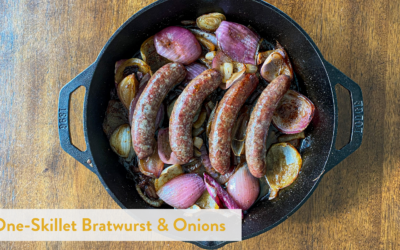 One-Skillet Bratwurst & Onions
