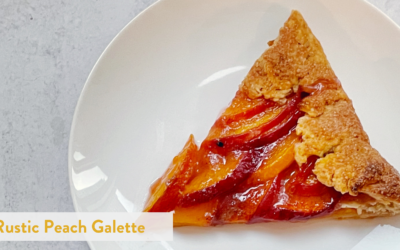 Rustic Peach Galette with Cinnamon, Cardamom, Ginger Pie Dough