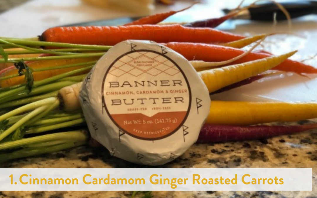 Cinnamon Cardamom Ginger Roasted Carrots