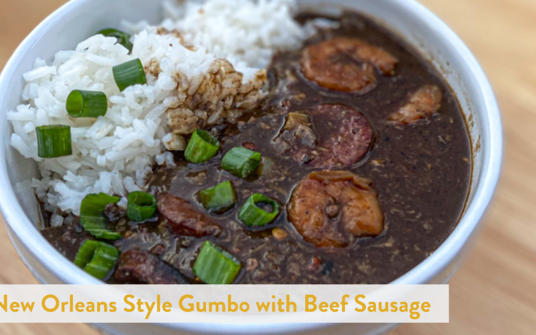 New Orleans Style Gumbo with Beef Sausage
