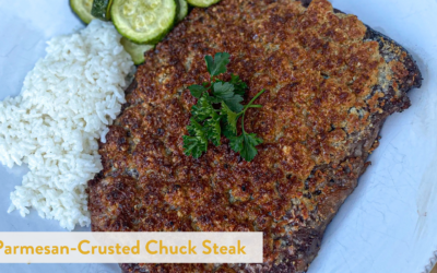 Parmesan-Crusted Chuck Steak
